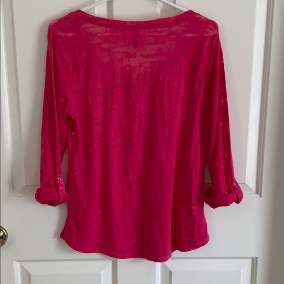 Monique Hot Pink Top - NWOT - Picture 3 of 6